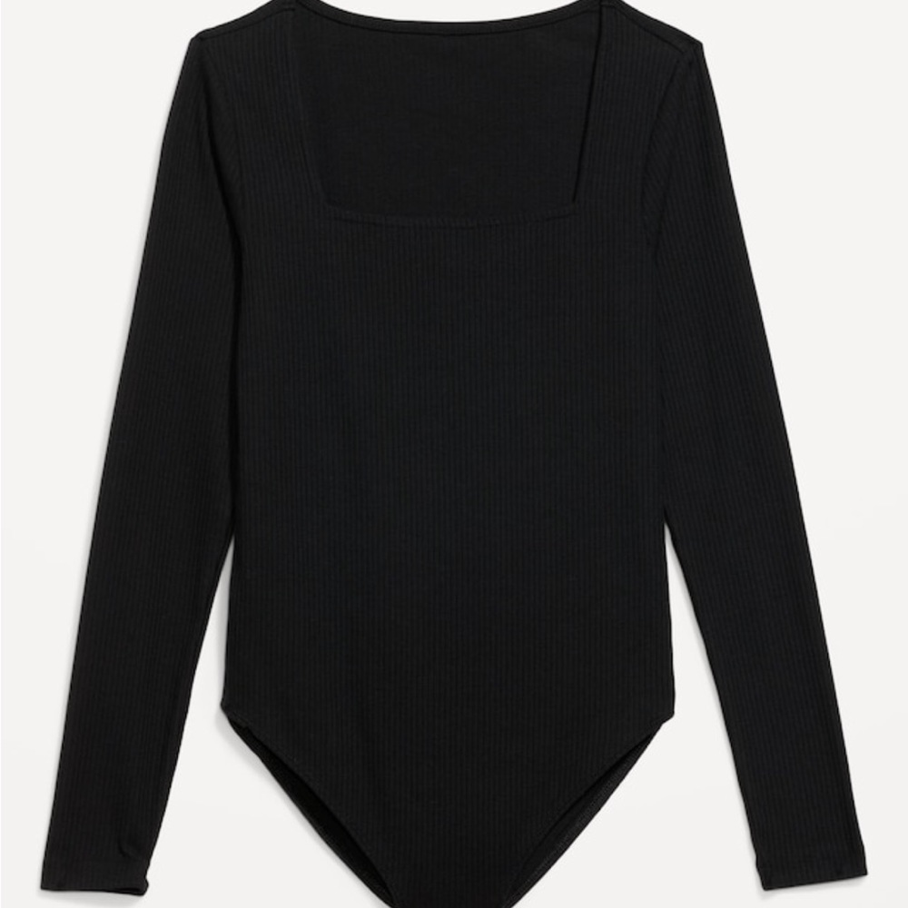 Long-Sleeve Square-Neck Bodysuit, Old Navy, NWT